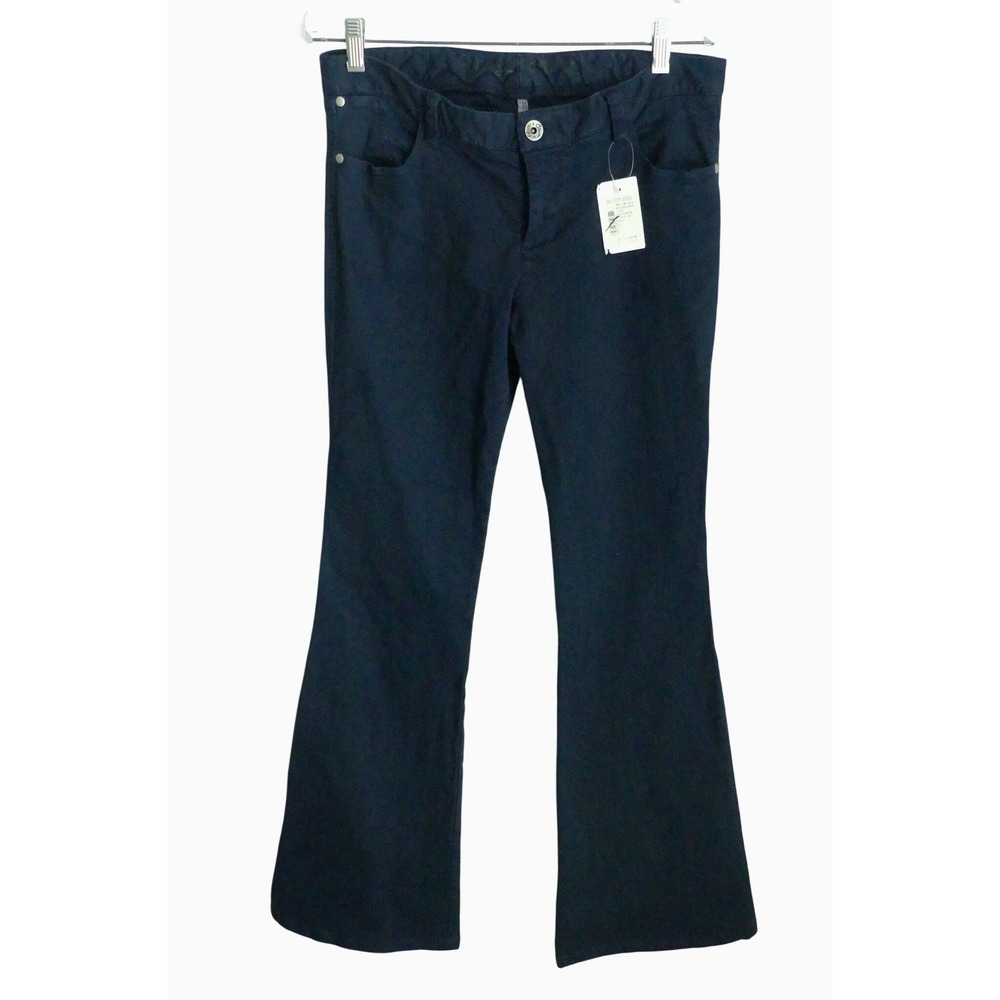 Alice + Olivia Stacey Bell Flare Denim Pants Women Size 12 NWT Designer